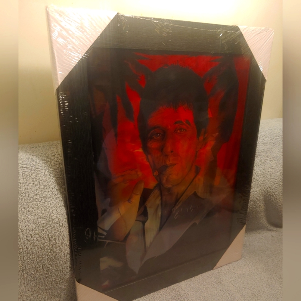 Scarface 3D Hologram Picture Wrapped in Plastic - Picture 4 of 5